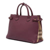 Burberry Medium Leather and House Check Banner Satchel Secondhand