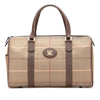 Secondhand Burberry Vintage Check Canvas Boston Bag