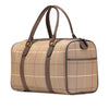 Secondhand Burberry Vintage Check Canvas Boston Bag