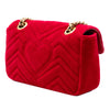 Gucci Small GG Marmont Matelasse Velvet Shoulder Bag Secondhand