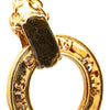 Chanel Gold Plated Circle Logo Pendant Necklace Secondhand