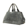 Prada Large Scamosciato Canapa Logo Satchel Secondhand