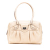 Secondhand Ferragamo Leather Gancini Pleated Handbag