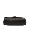 Saint Laurent Large Sheepskin Chevron Monogram Monochrome College Bag Secondhand
