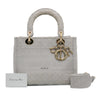 Dior Medium Embroidered Canvas Cannage Lady D Lite Secondhand