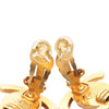 Chanel Gold Plated CC Turn Lock Clip on Earrings Secondhand