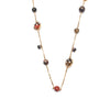 Louis Vuitton Crystal, Resin, & Wood LV Ball Charm Necklace - '10s Second-hand