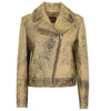 Roberto Cavalli Pistachio Green Leather Jacket - 2000s Second hand