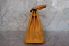 Secondhand Hermes Kelly Handbag Yellow Courchevel with Gold Hardware