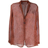 Romeo Gigli Brown Silk Blouse - '90s Second hand