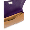 Prada Beige and Purple Leather Shoulder Bag - 2000s Second hand