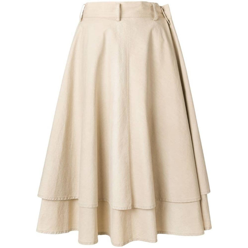 Yohji Yamamoto Beige Cotton Skirt - '90s Second hand