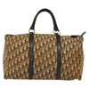Christian Dior Vintage Trotter Boston Bag Canvas