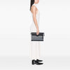 Secondhand Balenciaga Lambskin and Mesh Motocross Classic Clip M Clutch