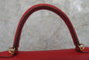 Secondhand Hermes Kelly Handbag Red Clemence with Gold Hardware
