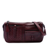 Secondhand Bottega Veneta Intrecciato Trimmed Multi Pocket Leather Shoulder Bag