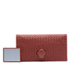 Secondhand Bottega Veneta Nappa Intrecciato Turn Lock Clutch
