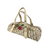 Secondhand DIOR Diorissimo Boston Bag in Jacquard Canvas with Embroidered Details and Leather Accents-'00s