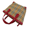Secondhand Burberry Haymarket Check Canvas Tote