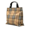 Secondhand Burberry House Check Coated Canvas Tote