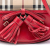 Secondhand Burberry Patent and Haymarket Check Coated Canvas Maydown Crossbody