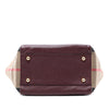 Secondhand Burberry Small Derby Calfskin and House Check Canvas Canterbury Tote
