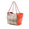 Secondhand Burberry Small Haymarket Check Canvas and Leather Canterbury Tote