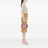 Secondhand Burberry Small Haymarket Check Coated Canvas and Calfskin Canterbury Tote