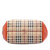 Secondhand Burberry Small Haymarket Check Coated Canvas and Calfskin Canterbury Tote