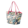 Secondhand Burberry Small Haymarket Check Coated Canvas Floral Print Canterbury Tote
