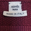 Hermès Burgundy Wool Knitted Sweater - 2000s Second hand