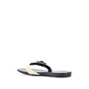 Gucci Black and Beige Flip-Flops - '00s Second hand