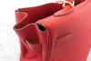 Secondhand Hermes Kelly Handbag Red Clemence with Gold Hardware