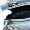 Christian Dior Vintage Lady Dior Bag Cannage Quilt Denim