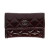 Chanel Burgundy Patent Leather Wallet - 2010s Second hand