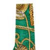 Gianni Versace Green Printed Silk Tie - '90s Second hand