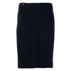 Secondhand Chanel Dark Blue Wool Midi Skirt - '90s
