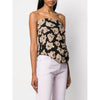 Ungaro Black Floral Silk Top - '90s Second hand