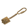Celine Gold Plated Triomphe Key Chain Secondhand