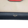 Secondhand Celine Large Tricolor Leather Pocket Envelope Flap on Chain