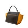 Secondhand Celine Medium Tricolor Calfskin and Suede Trapeze Satchel