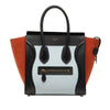 Secondhand Celine Micro Tricolor Nubuck and Calfskin Luggage Tote