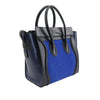 Secondhand Celine Micro Tricolor Nubuck and Calfskin Luggage Tote