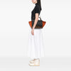 Secondhand Celine Small Tricolor Leather Trapeze Satchel