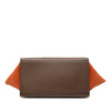 Secondhand Celine Small Tricolor Leather Trapeze Satchel