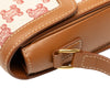 Secondhand Celine Teen Embroidered Canvas and Calfskin Triomphe Crossbody