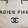 Secondhand Chanel Bicolor Canvas Ladies First Shopping Tote