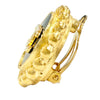 Secondhand Chanel CC Gold Plated and Enamel Button Clip On Earrings