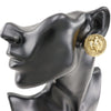 Secondhand Chanel CC Gold Plated Angel Oval Clip On Earrings