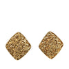 Secondhand Chanel CC Gold Plated Diamond Clip On Earrings